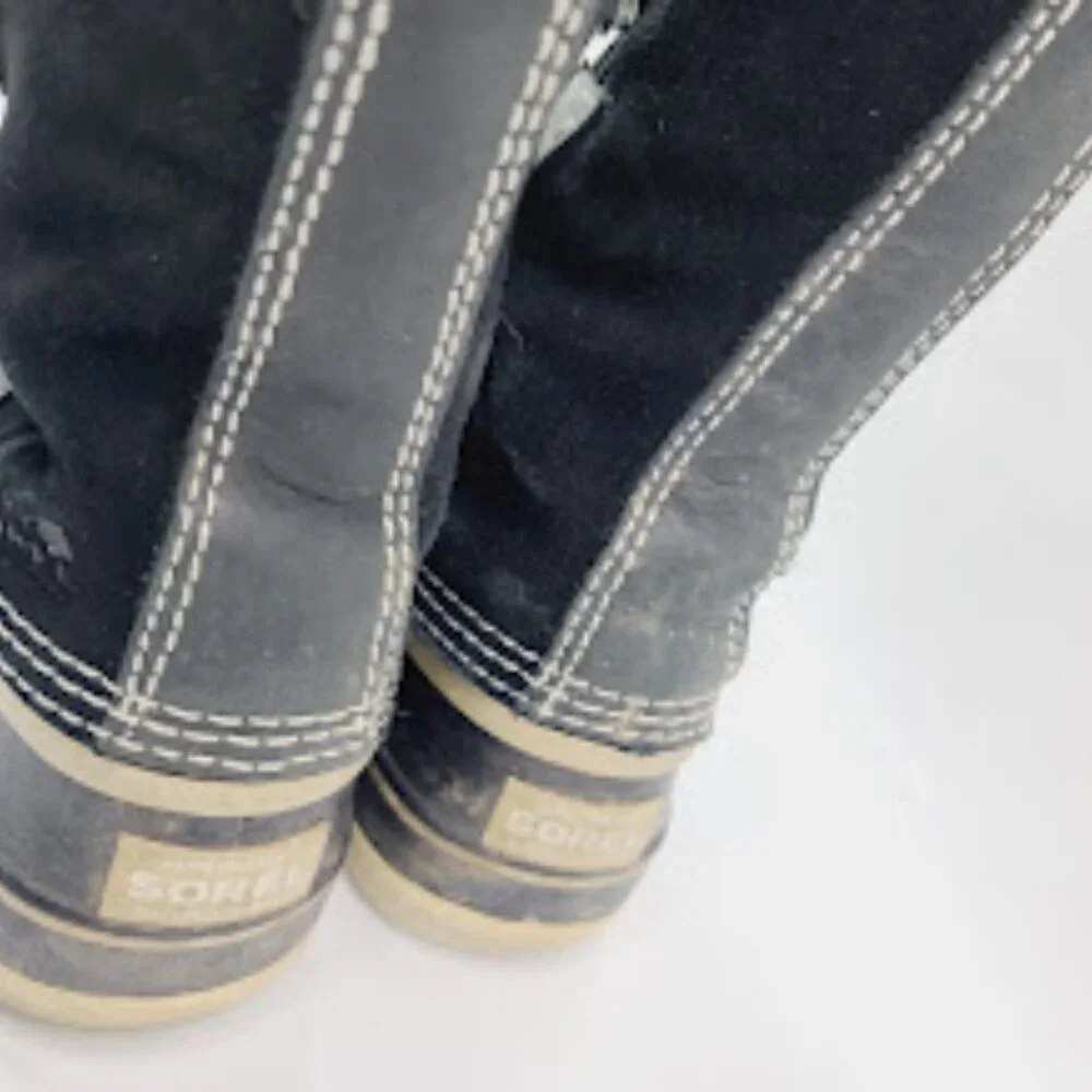 Sorel Women's Black Joan Of‎ Arctic NL2332-920 Mid-Calf Winter Snow Boots Size 6